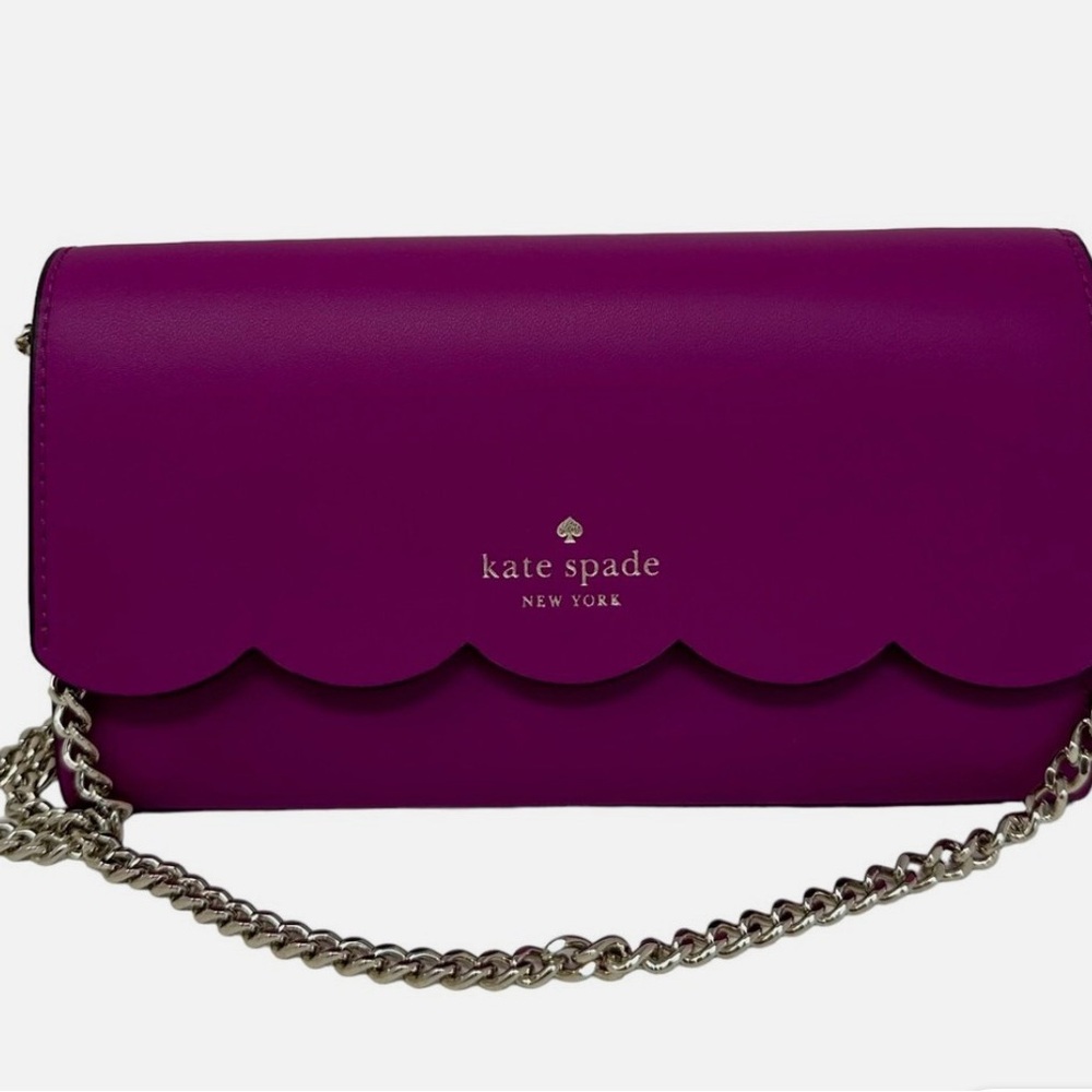 Kate Spade Gemma Wallet with Chain in Baja Rose